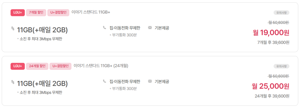 [2025년 최신] 휴대폰 요금, 반값으로 줄이는 숨겨진 알뜰폰 요금제 TOP 5 (KT·SKT·LG 통신망 완벽 정리) - 이야기모바일_11GB